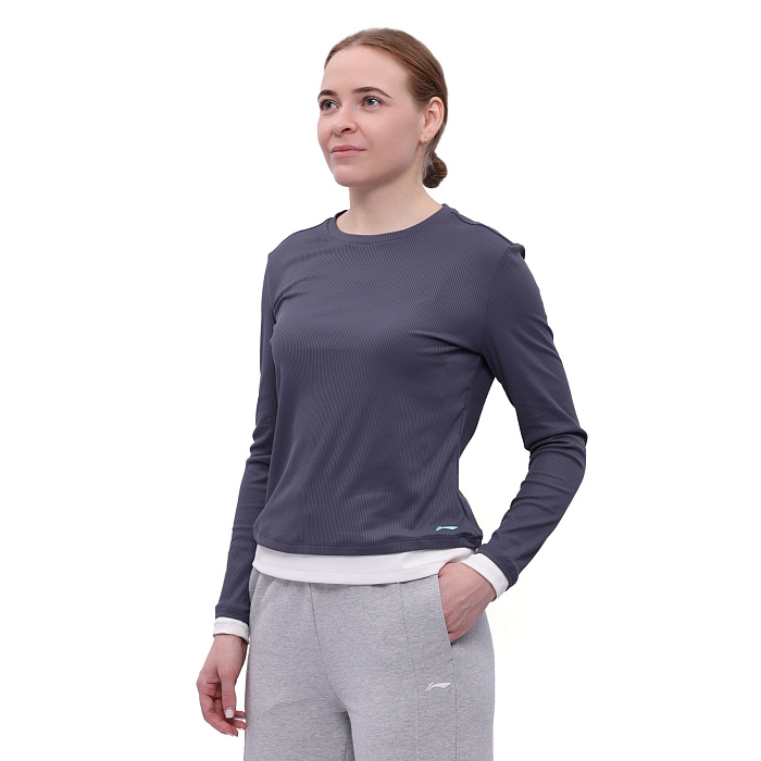 ATLW068-2 Лонгслив Workout серый